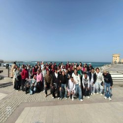 رعاية الشباب قامت بتنظيم رحلة طلابية إلى مدينة الإسكندرية لطلاب المعهد
